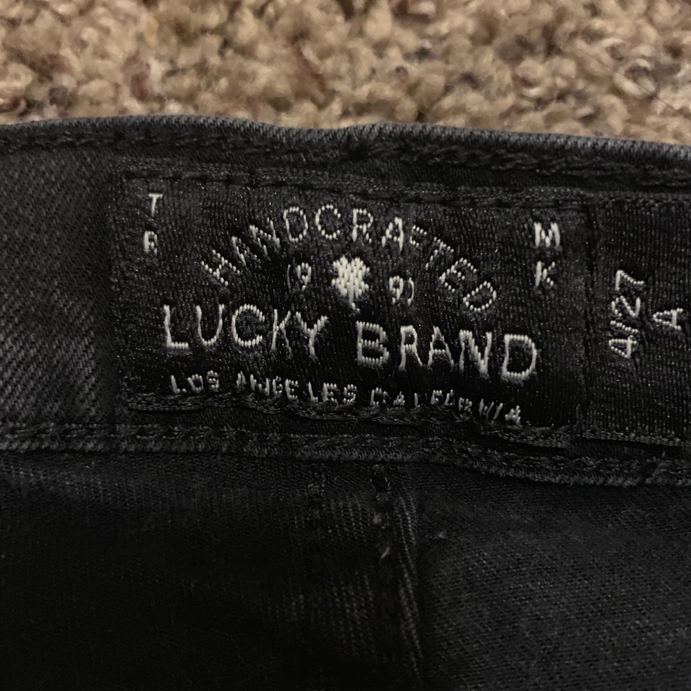 Black distressed Lucky Brand jeans